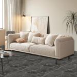 AKOLAFE 40 Sheet Vinyl Flooring 12"x12" Peel and Stick Floor Tile Waterproof Black Marble Vinyl Floor Tiles Clearance Self Adhesive Floor Tiles Sticky Laminate Flooring for Bathroom Kitchen Basement