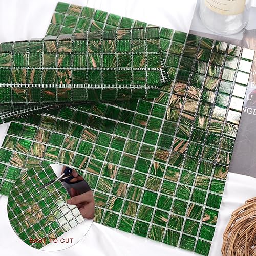Emerald Green Mosaic Tile for Shower & Walls