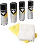 4 Cans Koenig Spray Polish w/ 2 Towel Set | Multipurpose Cleaner and Polish | Green-Based Polish Spray | Household Spray Polish and Cleaner | Multipurpose Polish for Home & Auto