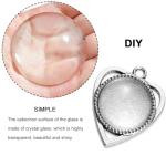 Clear Glass Cabochon 2Inch Round Dome Cabochons 25PCS Transparent Glass Cabochons with Flat Backs Glass Dome for DIY Crafts Photo Pendant Jewelry Making(50MM,25PCS)