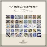 Casablanca Market MT014 Mediterranean Ceramic Utica Decorative Tile, Blue