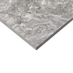 Daltile Perpetuo 12" x 12" Porcelain Marble Look Wall & Floor Tile in Matte Eternal Grey (13 pieces per carton) (12.22 sqft per carton)