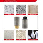 DT-DIATOOL Diamond Finger Bit 35mm Coated Milling Bit for Tile Grinder Enlarging Polishing Holes on Porcelain Ceramic Granite Marble Countertop, 5/8 inch-11 Thread