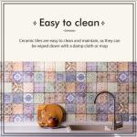 Casablanca Market MT014 Mediterranean Ceramic Utica Decorative Tile, Blue