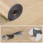 Durteljana 3D Peel and Stick Vinyl Floor Tile Roll Wood Plank Sticker 23"x 393"/64 Sq.Ft, for Home Apartment Room Self Adhesive Easy DIY Removable Waterproof Thicken Floor Covering Wood
