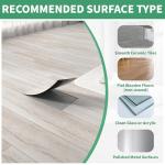 30 Sq.Ft. Peel and Stick Vinyl Floor Tiles 36" x 6" Wood Look Planks, 20 Pack Waterproof Self-Adhesive Flooring Tiles, DIY for Renter, Kitchen, Living Room, RV, Washed White