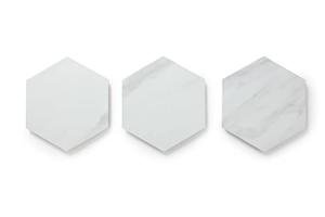 Lucida Surfaces Luxury Vinyl Floor Tiles | Glue Down Adhesive Flooring | 25 Marble and Wood Look Hexagon Shaped Tiles | MosaiCore | 12.25 Sq. Feet