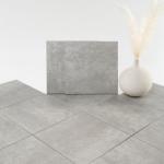 W&S 24-Sheets Peel and Stick Floor Tile, Warm Grey Stick on Backplash for Kitchen,Thicker Waterproof Luxury Flooring, Self Adhesive Faux Stone Wall Tile for Living Room,Bathroom,Bedroom