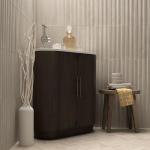 MSI Serata Vibra Dunewood Matte Porcelain Slat Fluted Wood Look Wall Tile for Bathroom, Kitchen Backsplash, Accent Wall Tile, and Shower Wall Tile, Sample Tile