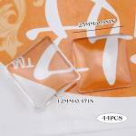 NoxWisp 44 Pcs Square Glass Dome Cabochons, 25mm Cabochon Tiles 1 Inch Flat Back, Non-calibrated Flat Back Cabochon Clear Glass Tiles for Craft Jewelry Making/Crafters/Gifts