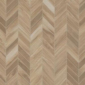 MSI Havenwood Saddle Chevron 12 in. x 15 in. Matte Glazed Porcelain Mesh-Mounted Mosaic Tile for Kitchen Backsplash, Bathroom, Accent Wall, and Shower Wall