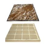 Tenedos Rustic Ember 6x6 Matte Porcelain Tile – Durable Indoor & Outdoor Floor and Wall Tile, Textured Stone Look, Water & Stain Resistant, Ideal for Kitchen, Bathroom, Patio – 12 Tile Box