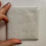 Tenedos HTC409 White 4"x4" Matte Porcelain Tile – 10 Pieces Set for Backsplash, Bathroom Wall, Shower Accent, Fireplace, Kitchen Decor