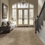 MSI Havenwood Saddle Chevron 12 in. x 15 in. Matte Glazed Porcelain Mesh-Mounted Mosaic Tile for Kitchen Backsplash, Bathroom, Accent Wall, and Shower Wall