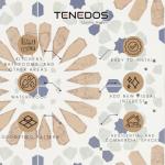 Tenedos HTC325 Flora Essence Deco Porcelain Tile – 8"x8" Decorative Matte Finish Tile for Wall, Floor, Kitchen Backsplash, Bathroom Accent (8 Pieces)