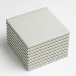 Tenedos HTC409 White 4"x4" Matte Porcelain Tile – 10 Pieces Set for Backsplash, Bathroom Wall, Shower Accent, Fireplace, Kitchen Decor