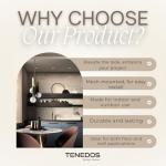 Tenedos HTC206 Almond Grove Porcelain Mosaic Tile - Beige Wood Look Matte Finish, Durable Waterproof Floor & Wall Tile for Bathroom, Kitchen, Shower (1 Sheet)