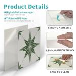 VICCI 12Pcs Wall Sticker 5.9x5.9 inch Wall Tile Decor Peel and Stick Backsplash for Bathroom Kitchen Tile Stickers Self Adhesive Decoration Decals