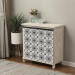 VICCI 12Pcs Tile Stickers 5.9x5.9 inch Peel and Stick Wall Sticker, Self Adhesive Decorative Tiles Decals for Kitchen Bathroom Laundry Stair Fireplace Wall Art Decor Stickers