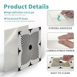 VICCI 12Pcs Tile Stickers 5.9x5.9 inch Peel and Stick Wall Sticker, Self Adhesive Decorative Tiles Decals for Kitchen Bathroom Laundry Stair Fireplace Wall Art Decor Stickers