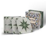 VICCI 12Pcs Wall Sticker 5.9x5.9 inch Wall Tile Decor Peel and Stick Backsplash for Bathroom Kitchen Tile Stickers Self Adhesive Decoration Decals