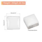 MECCANIXITY Mosaic Tiles for Crafts 0.44 LB Square Glazed, 0.4x0.4 Inch White Ceramic Mosaic Pieces Tile Bulk Supplies for DIY Picture,Handmade Jewelry Art Decoration Gifts