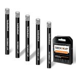 5 Packs Dry Diamond Drill Bits Set 1/4" 6mm Vacuum Brazed Diamond Hole Saws for Granite Tile Ceramic Marble Stone Glass and More Hard Materials (not for Wood), Round Shank with Storage Case.