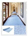 Thick&Heavy&Large Vinyl Composite Dense Bottom Flooring Roll,HT2109 Blue Terrazzo Pattern,7-Layers,1PC Size 16.4x3.28(ft) Cover 53.82(Sq.Ft),THK 0.0787(in),N.W.35.27(Ib) for Durable Long-Lasting