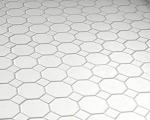 Tenedos 4" Octagon Tile Matte White Mosaic Porcelain Floor and Wall Tile for Bathroom, Kitchen Backsplashes, Accent Wall (White Dots Matte, 20 Sheets)
