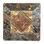 Tenedos Terra Mosaic 6x6 Matte Porcelain Tile – Decorative Durable Floor & Wall Tile for Indoor and Outdoor Use, Multi-Color Stone Look Design, Waterproof & Stain-Resistant – 10 Tile Box