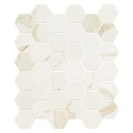 MSI Eden Calacatta 12 in. x 12 in. Hexagon Matte Porcelain Mosaic Floor & Wall Tile for Kitchen Backsplash, Accent and Shower Walls