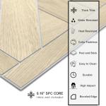 12-Pack Peel and Stick Floor Tile, 12" x 12" Pinwheel SPC Self-Adhesive Luxury Vinyl Flooring, Wood-Look Groutable Backsplash Tile for Kitchen Bathroom, Natural Oak, Covers 12 Sq. Ft.