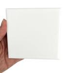 Tenedos 4x4 Matte White Porcelain Tile – Modern Square Tile for Bathroom, Kitchen Backsplash, Shower Walls, Accent Surfaces (Box of 10 Pieces, 1 Sq.Ft.)