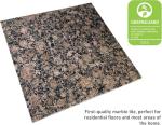 Tenedos Baltic Brownish Granite 12x12 Polished Tile – Natural Stone for Kitchen Countertops Bathroom Walls Entrance Floors Backsplash Fireplace (1 Piece)