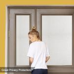 3 Rolls 48 X 157.5inch Frosted Glass Window Film, Shackcom Bathroom Window Privacy Film - Non Adhesive Static Cling - Sun UV Blocking Heat Control Door Window Covering Decals for Home