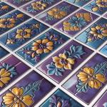 VICCI 16Pcs Tile Stickers 8" x 4" Peel & Stick Kitchen Backsplash - Decorative Wall Tiles Decals - Self-Adhesive Waterproof Removable for Bathroom Cabinets Home DIY Projects Decor