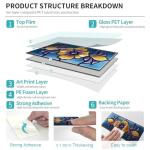 VICCI 16Pcs Tile Stickers 8" x 4" Peel & Stick Kitchen Backsplash - Decorative Wall Tiles Decals - Self-Adhesive Waterproof Removable for Bathroom Cabinets Home DIY Projects Decor