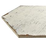 SomerTile FNURTXBL Vintage Hex Porcelain Floor and Wall Tile, 14.125" x 16.25", White/Brown