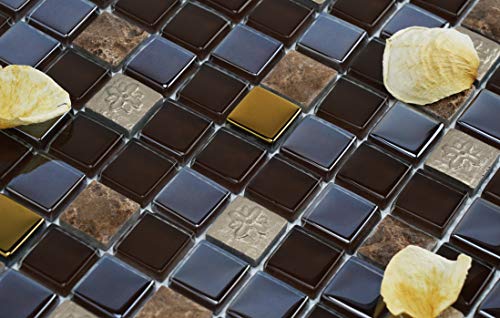 Mini Teseo Mixed Mosaic Tile Set - 5 Sheets