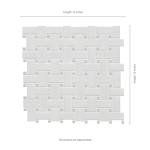 White and Gray 12x12 Matte Basketweave Porcelain Tile