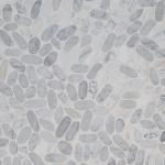 Carrara White Pebble Mosaic Tile for Showers