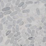 Carrara White Pebble Mosaic Tile for Showers