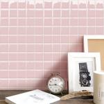 Alwayspon 10x10 pink 3D peel-and-stick wall tiles