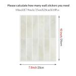 Self-Adhesive White Marble 3D Vinyl Tiles