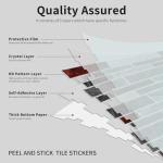 Black and Red Marble Peel and Stick Vinyl Tiles