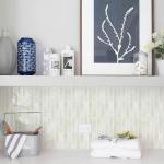 Self-Adhesive White Marble 3D Vinyl Tiles