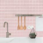 Alwayspon 10x10 pink 3D peel-and-stick wall tiles