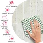 Self-Adhesive White Marble 3D Vinyl Tiles