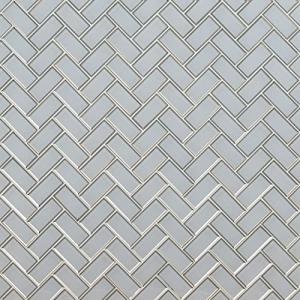 MSI Ice Bevel Herringbone Glass Shower Tile