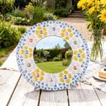 Iridescent Glass Mosaic Triangle Tiles for Crafts